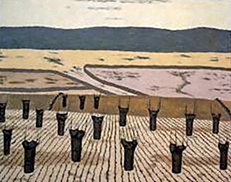 Castaños y tierras labradas