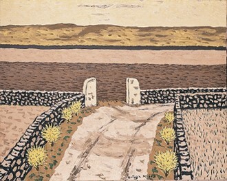 Camino con retamas amarillas