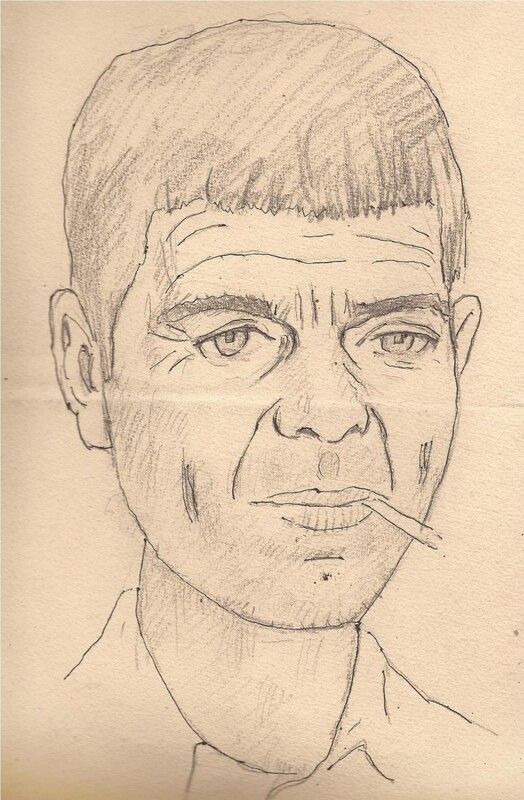 Retrato de campesino con cigarrillo